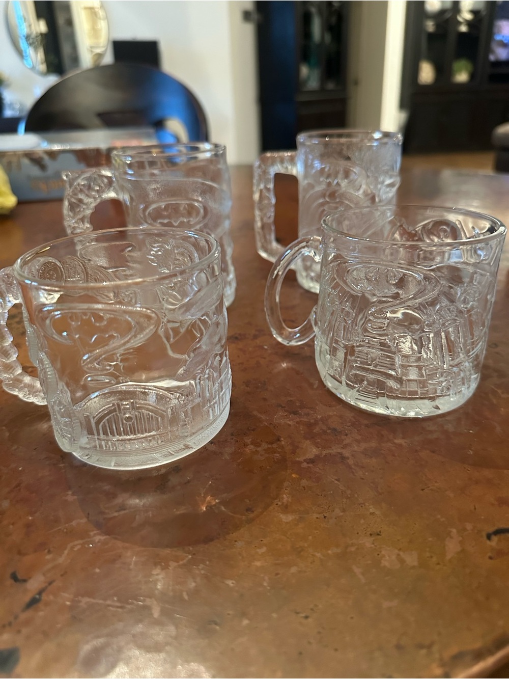 Vtg McDonald’s Batman Mugs Set of 4